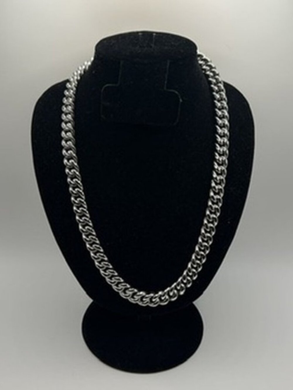 Mens Real Silver Cuban Chain 10mm 24 Inch Miami Plated Hip Hop Heavy Box Lock